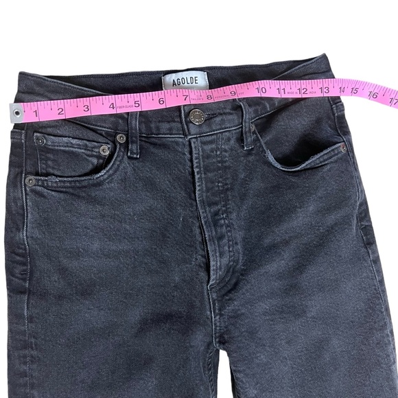 AGOLDE Nico High Rise Slim Jeans Size 26 Black - Picture 5 of 14